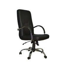 Кресло MANAGER steel chrome comfort+anyfix ECO-30 черный