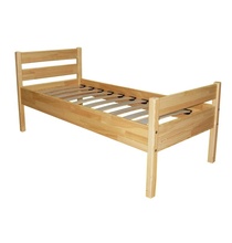 Кровать детская, одноярусная из натуральной древесины