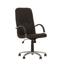 Кресло MANAGER steel chrome comfort+anyfix SP-A черный