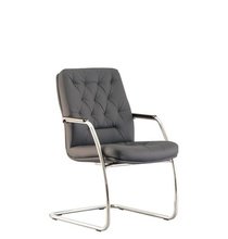Кресло CHESTER steel CF LB chrome ECO-70 серый